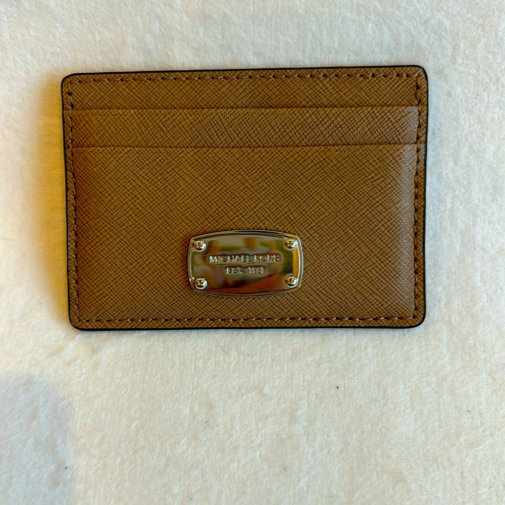 NWOT Michael Kors credit card holder, leather card sleeve